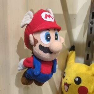 Vintage Super Mario Nintendo 64 N64 Flying Wingcap Stuffed Plush Toy 1997